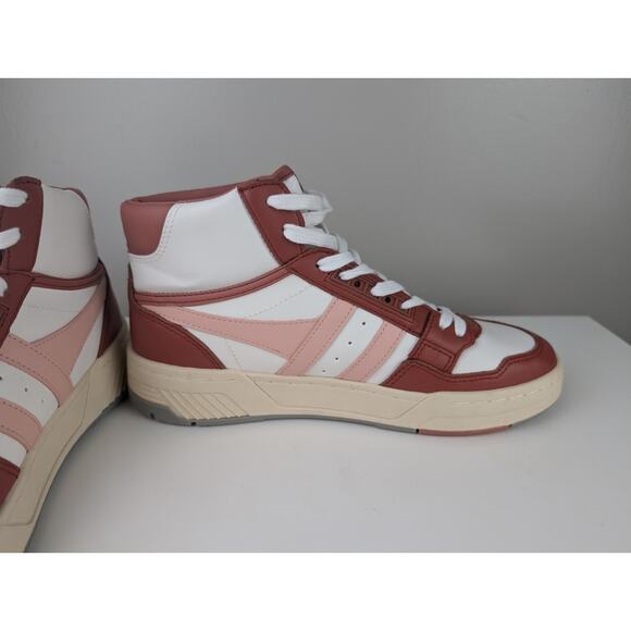 GOLA Challenge High Top Sneakers White/Orange Spice/Pearl Pink 9 - Picture 6 of 11